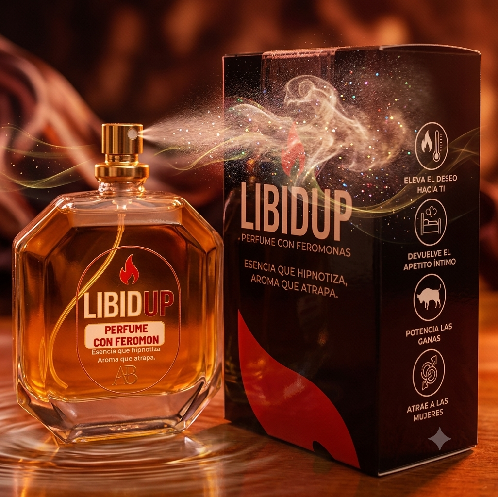 PERFUME VIRAL CON FEROMONAS LIBIDUP HOMBRE (50ML ÚNICO)